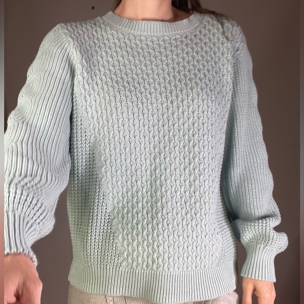 GIFTED Baby Blue Chunky Knit Sweater - Picture 10 of 12
